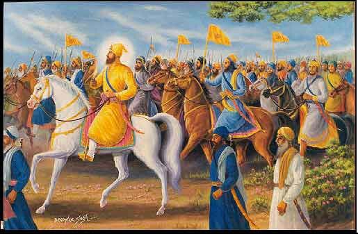 Rappresentazione delle origini del Gatka arte marziale Sikh